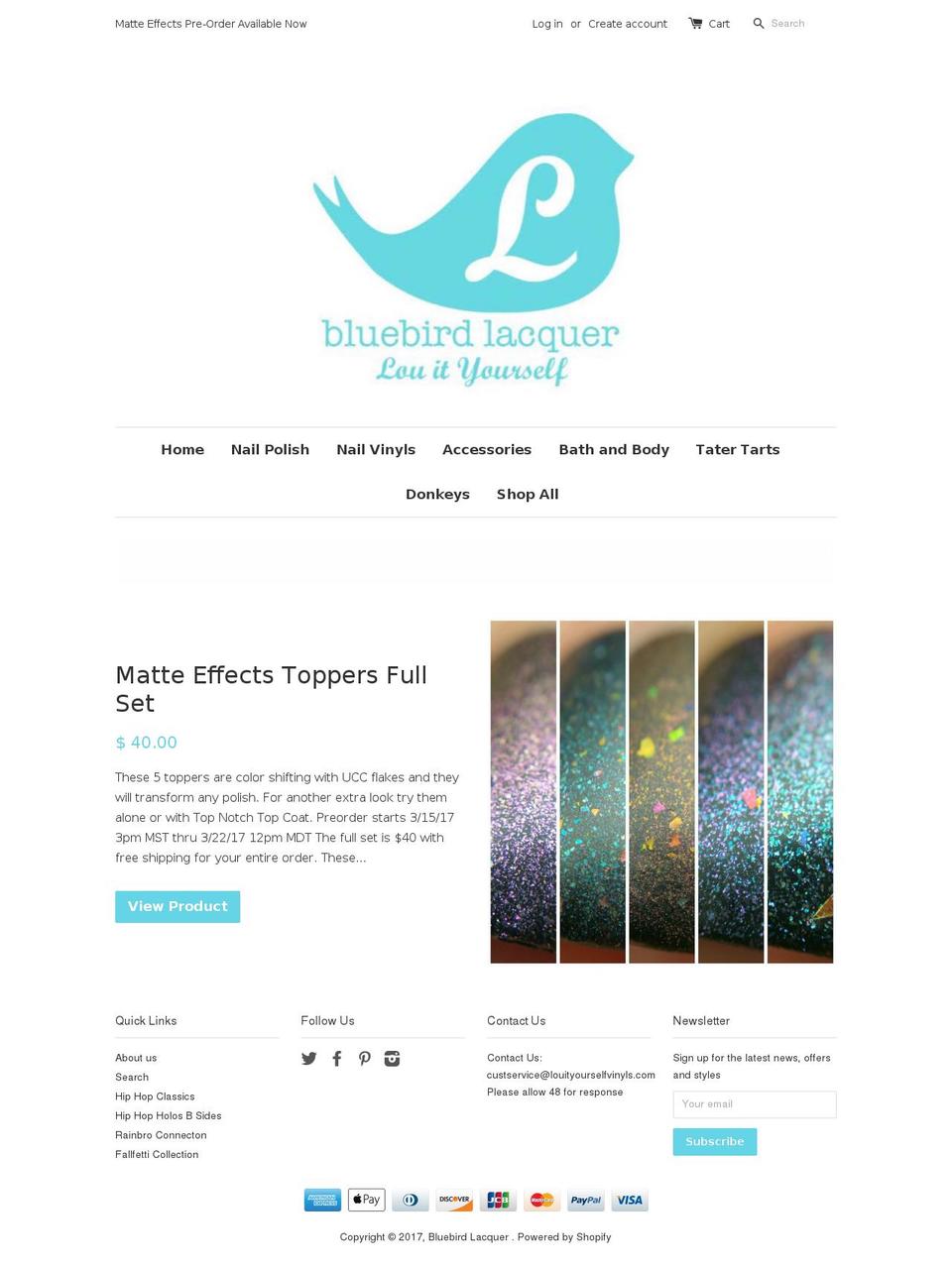 louityourselfvinyls.com shopify website screenshot
