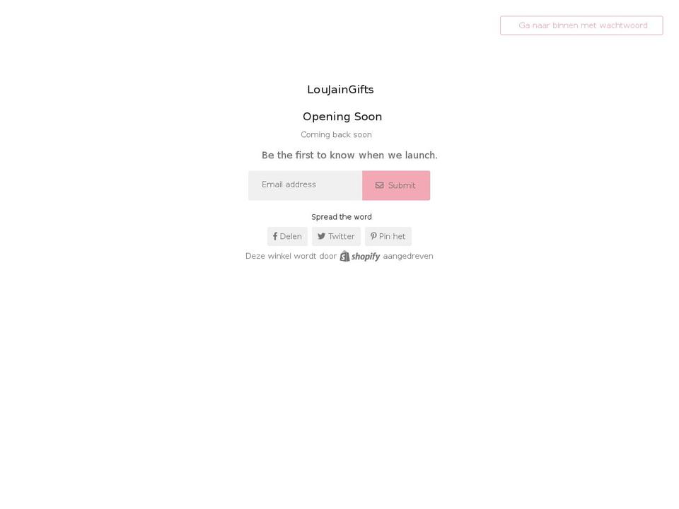 loujaingifts.com shopify website screenshot