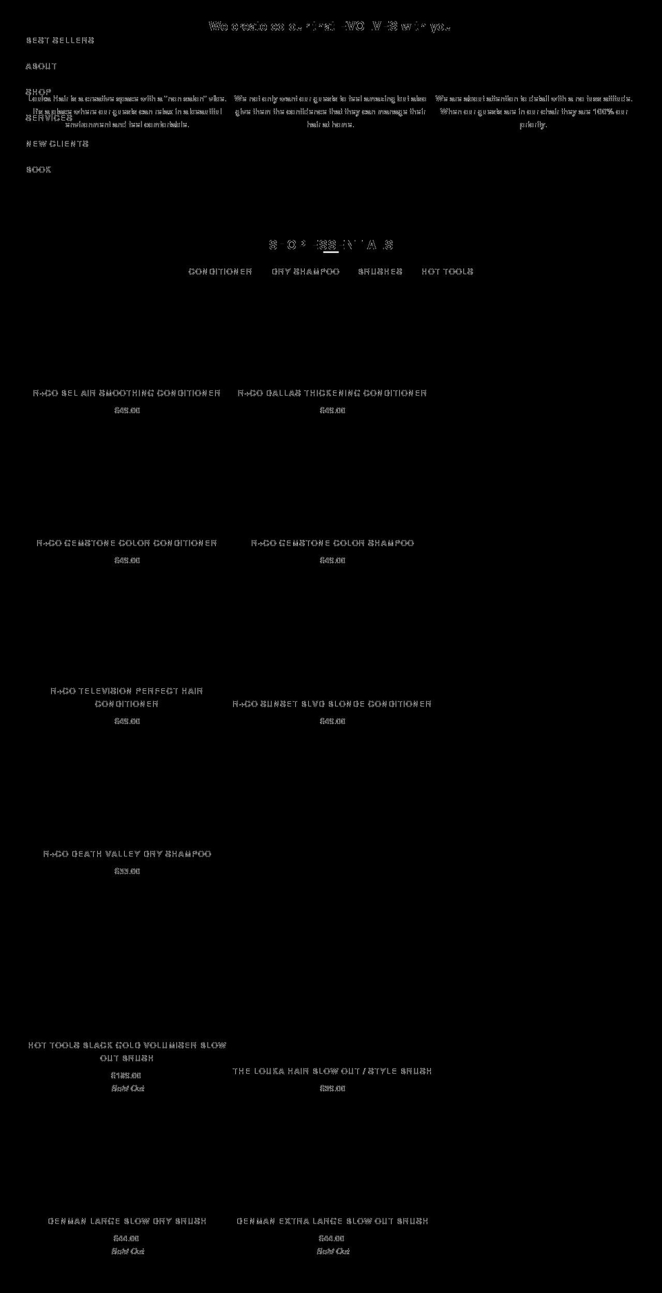 loukahairdesign.com.au shopify website screenshot
