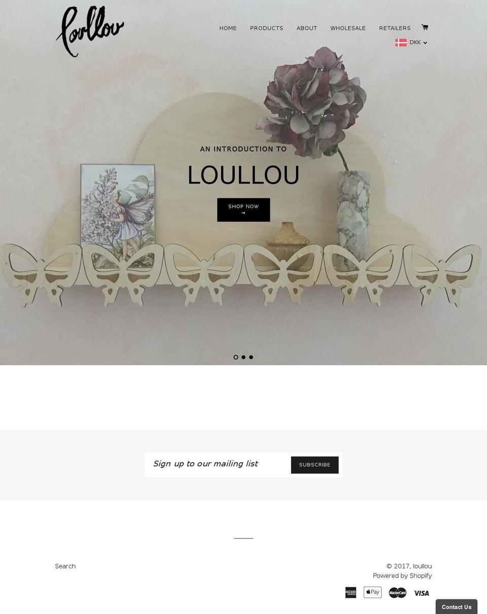 loullou.com shopify website screenshot