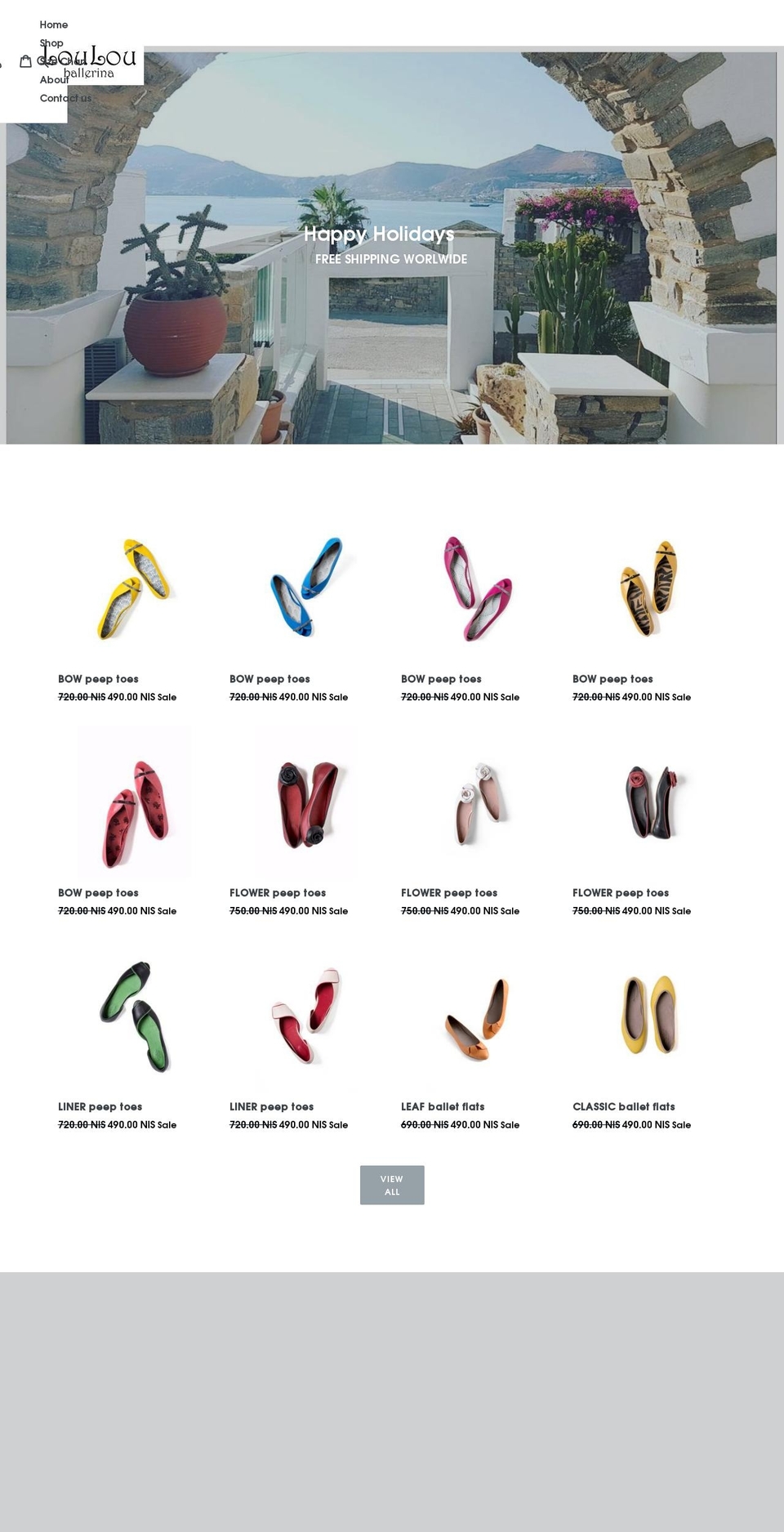 loulou-ballerina.com — Shopify storefront screenshot