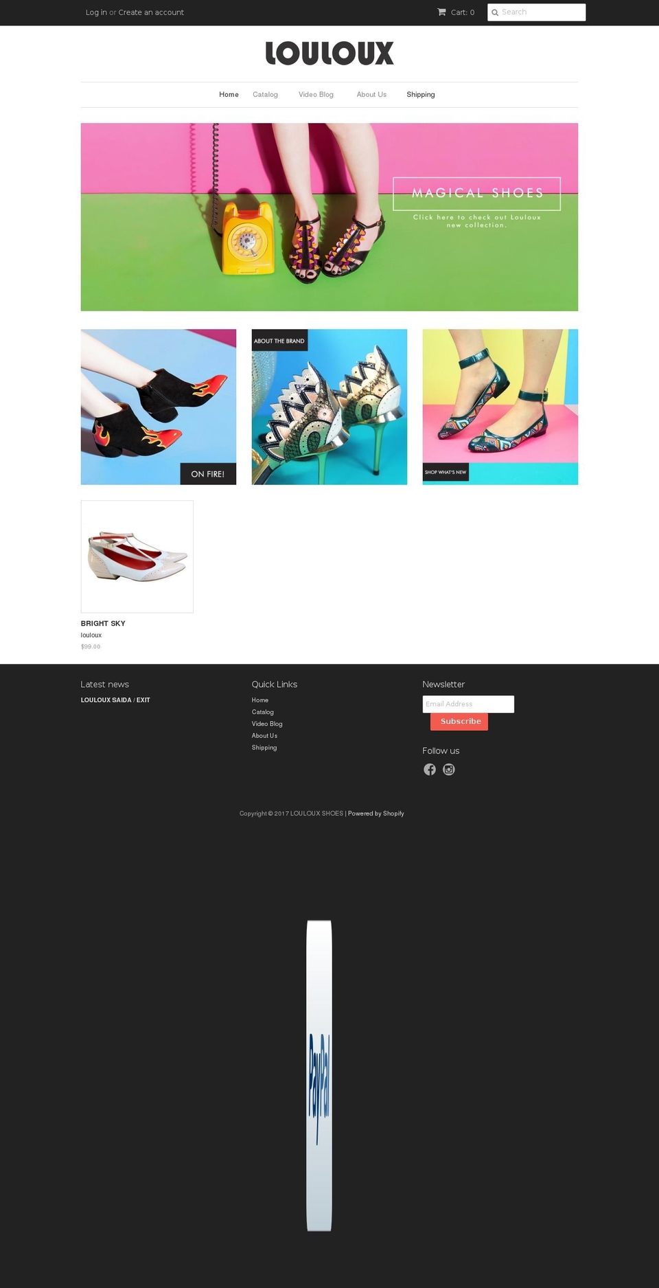 loulouxshoes.com shopify website screenshot