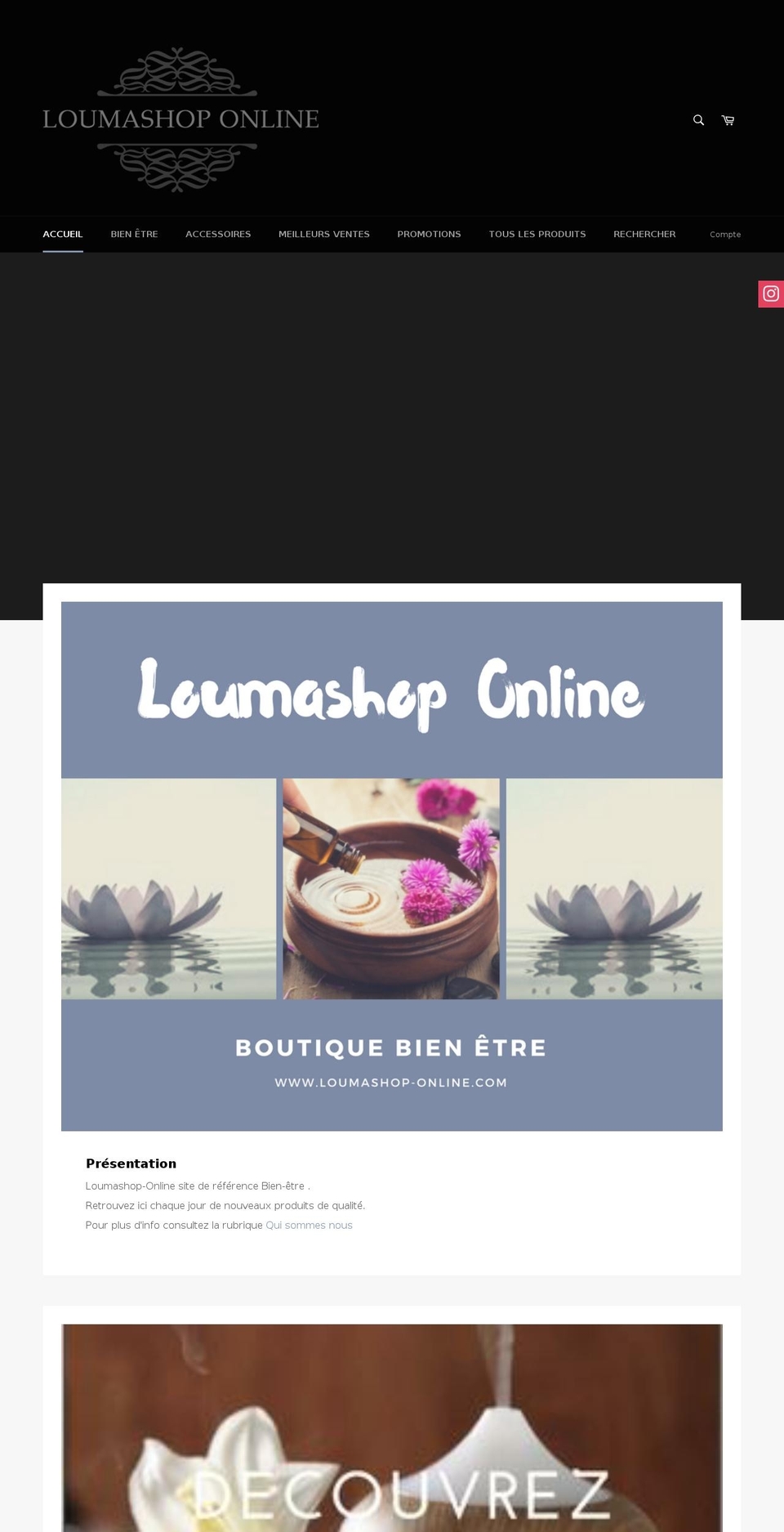 loumashoponline.com — Shopify storefront screenshot