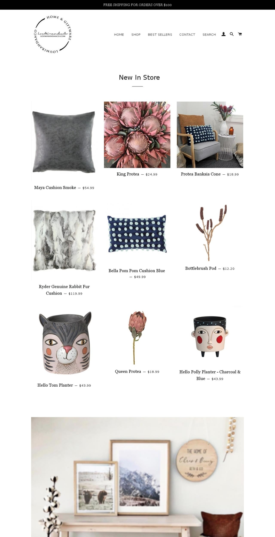loumirandaaco.com — Shopify storefront screenshot