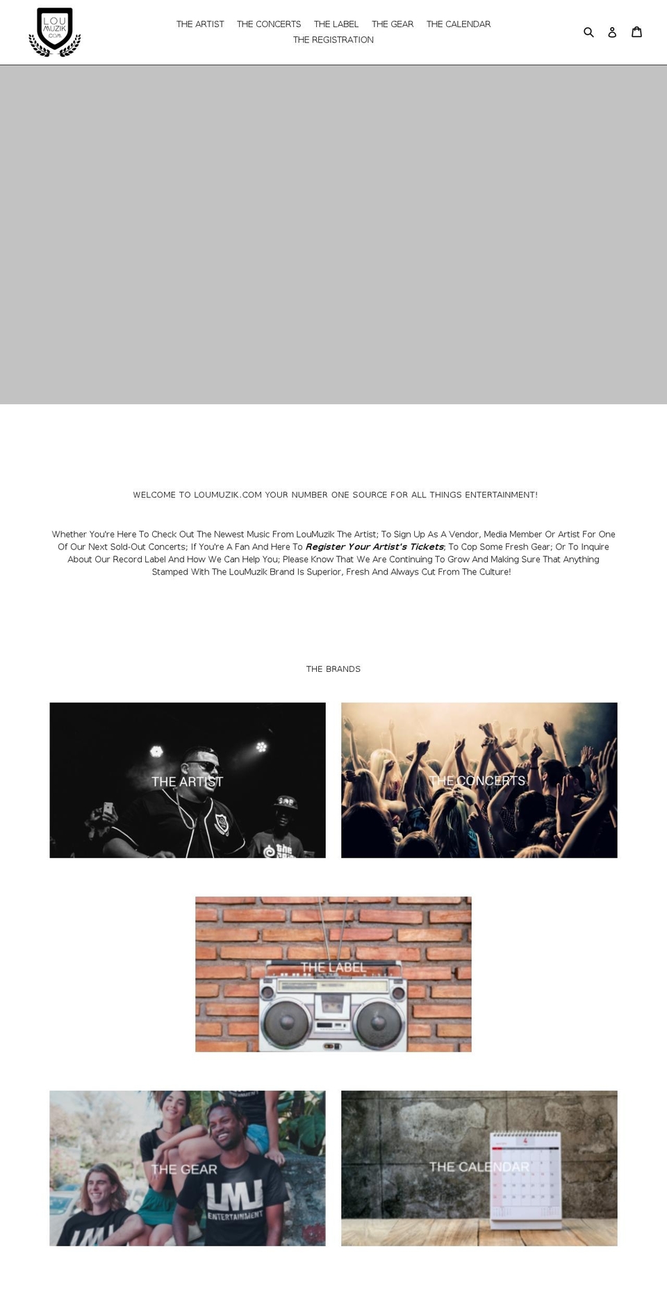 loumuzik.com — Shopify storefront screenshot