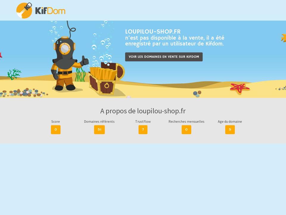 loupilou-shop.fr shopify website screenshot