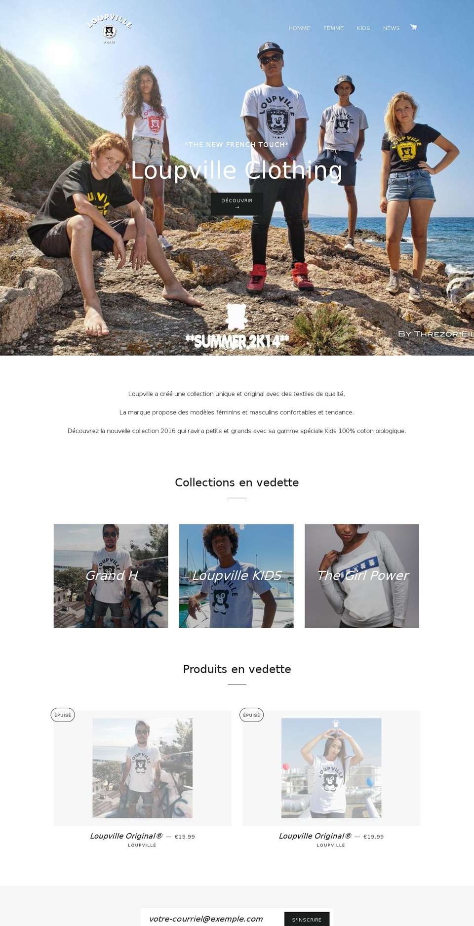 loupville.com — Shopify storefront screenshot