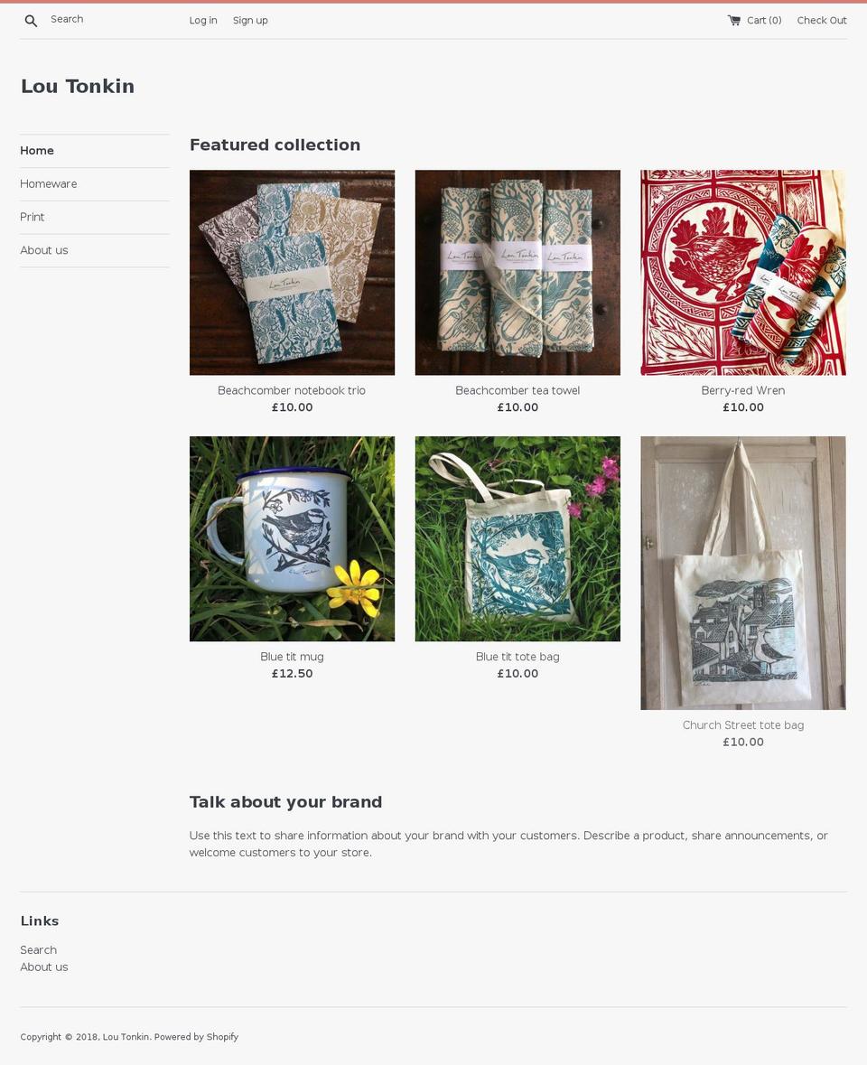 loutonkin.com shopify website screenshot