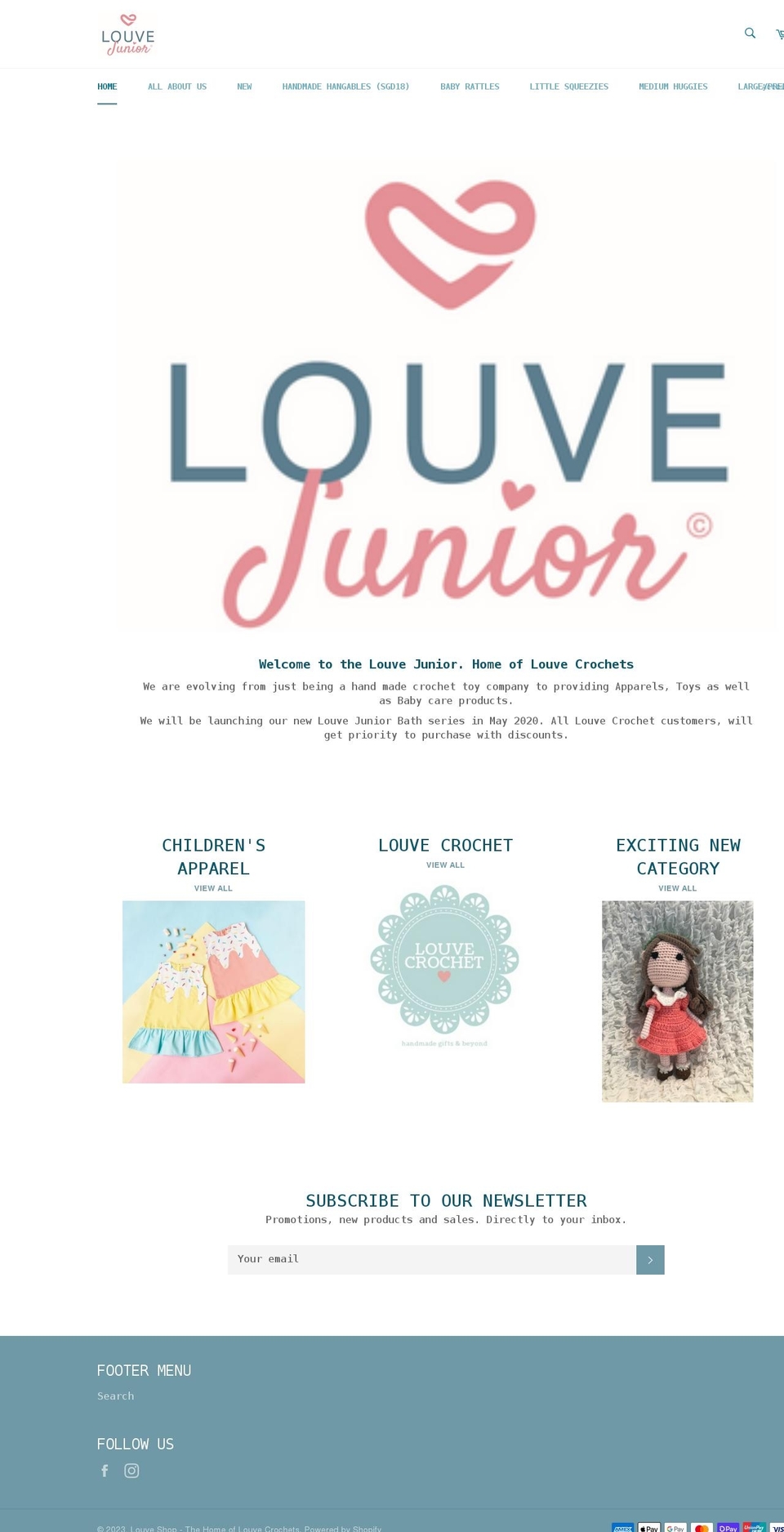 louve.shop shopify website screenshot