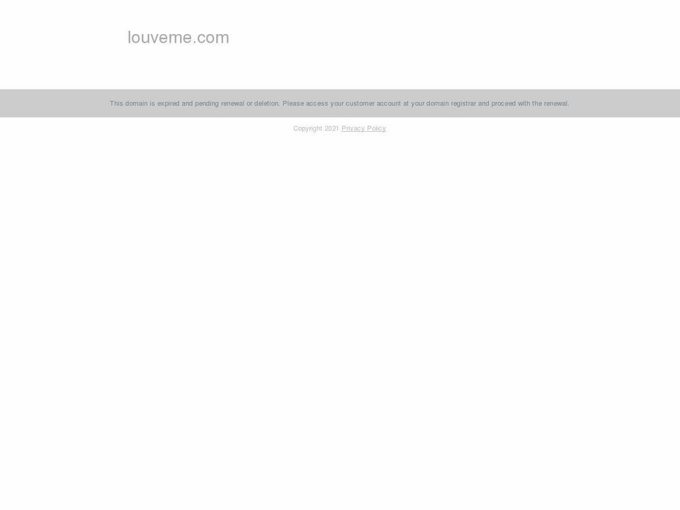 louveme.com shopify website screenshot