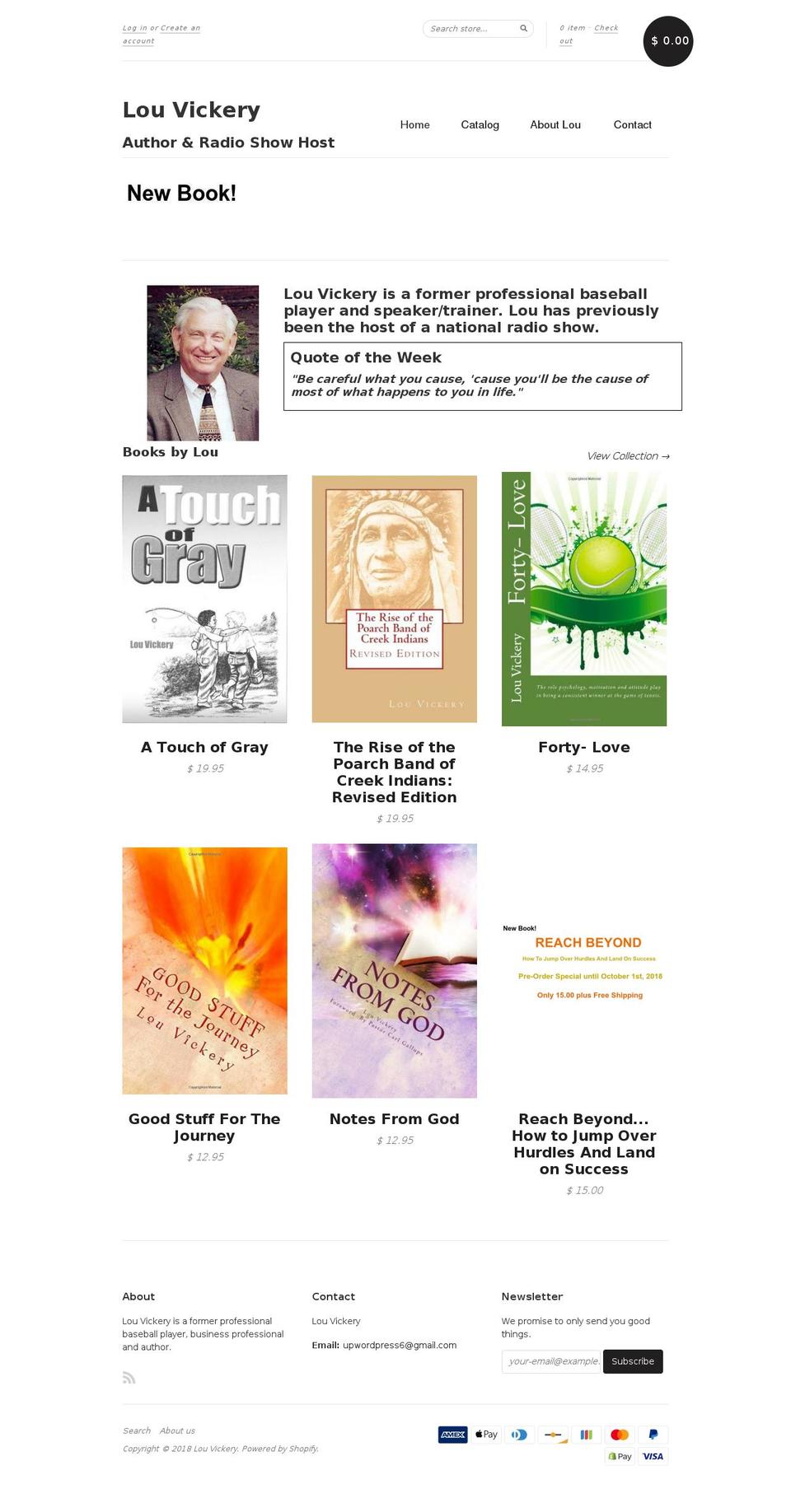 louvickerybooks.com shopify website screenshot