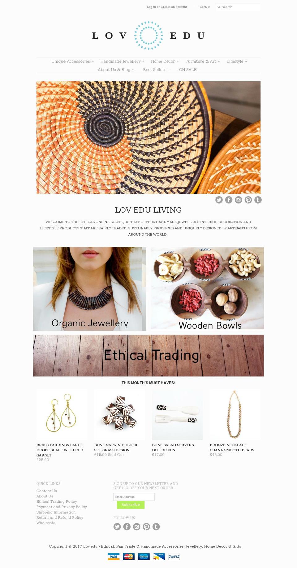 lov-edu.com shopify website screenshot