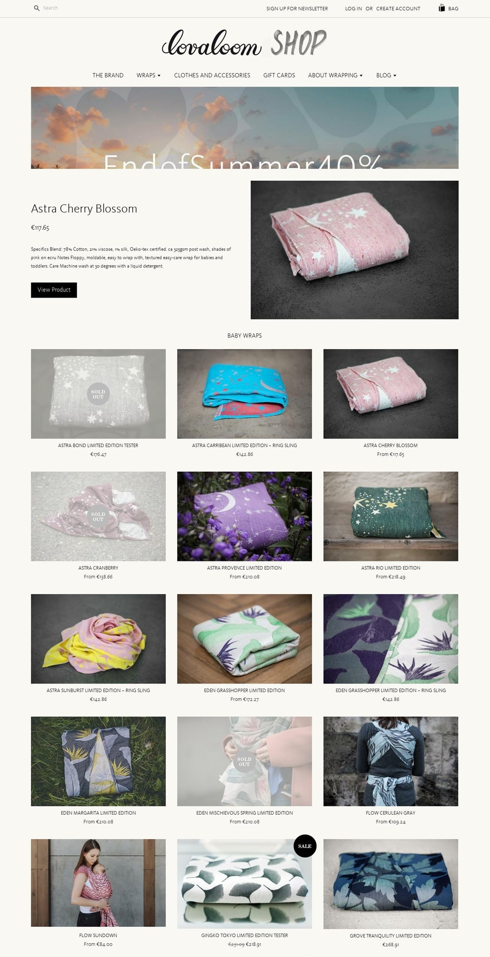 lovaloom-shop.com — Shopify storefront screenshot