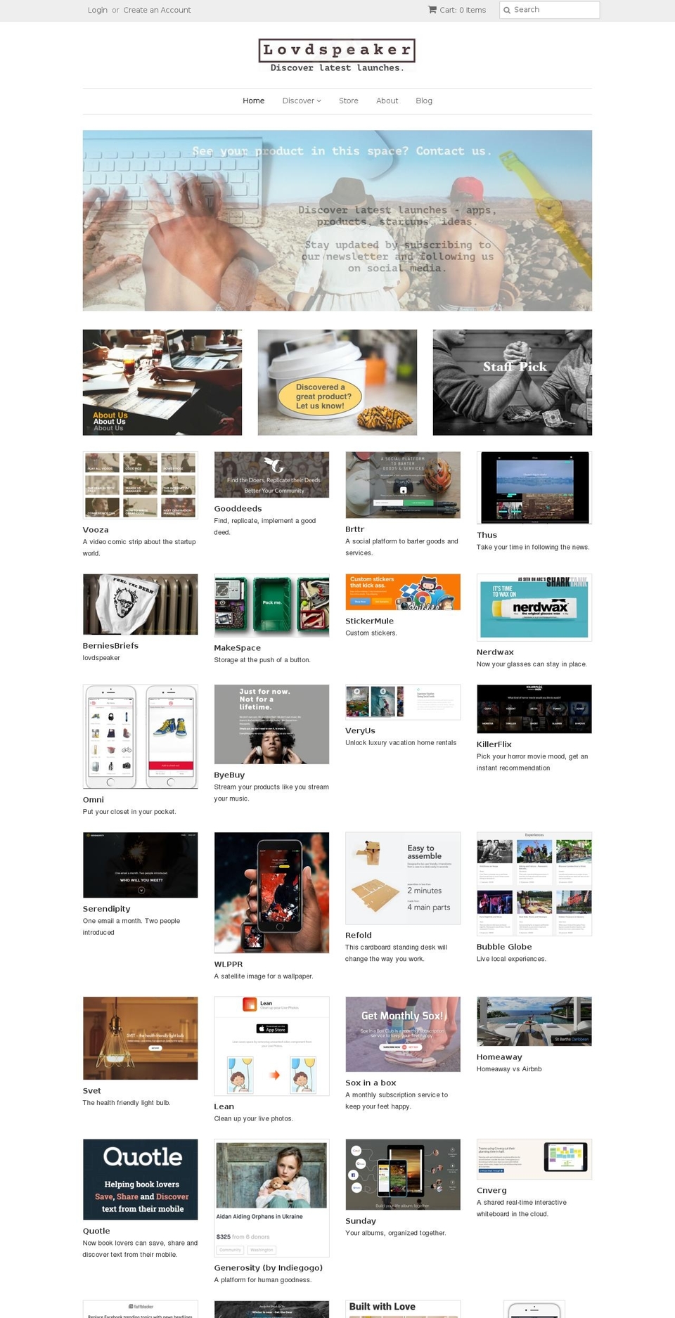 lovdspeaker.com shopify website screenshot