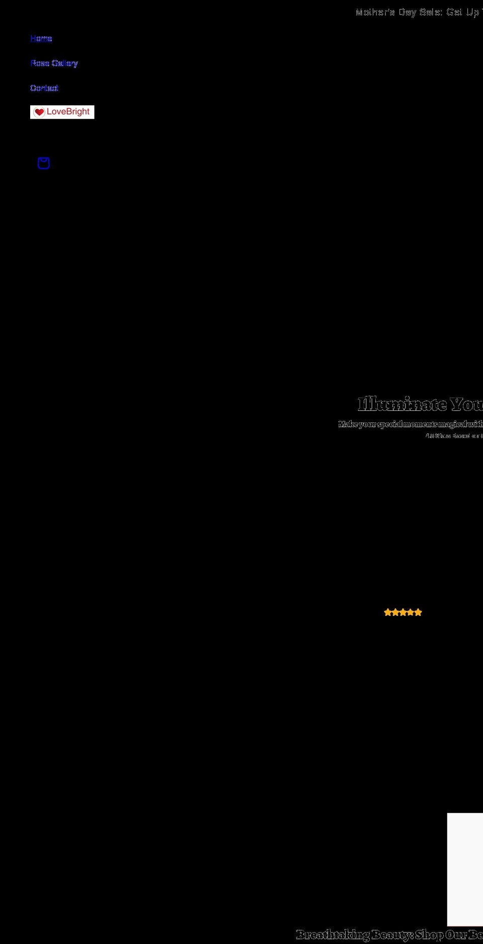 love-bright.com shopify website screenshot