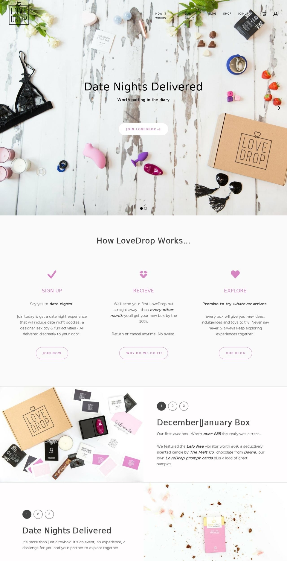 love-drop.com — Shopify storefront screenshot