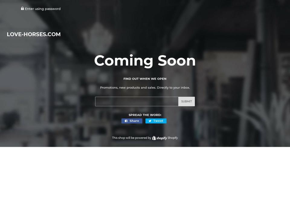 love-horses.com shopify website screenshot