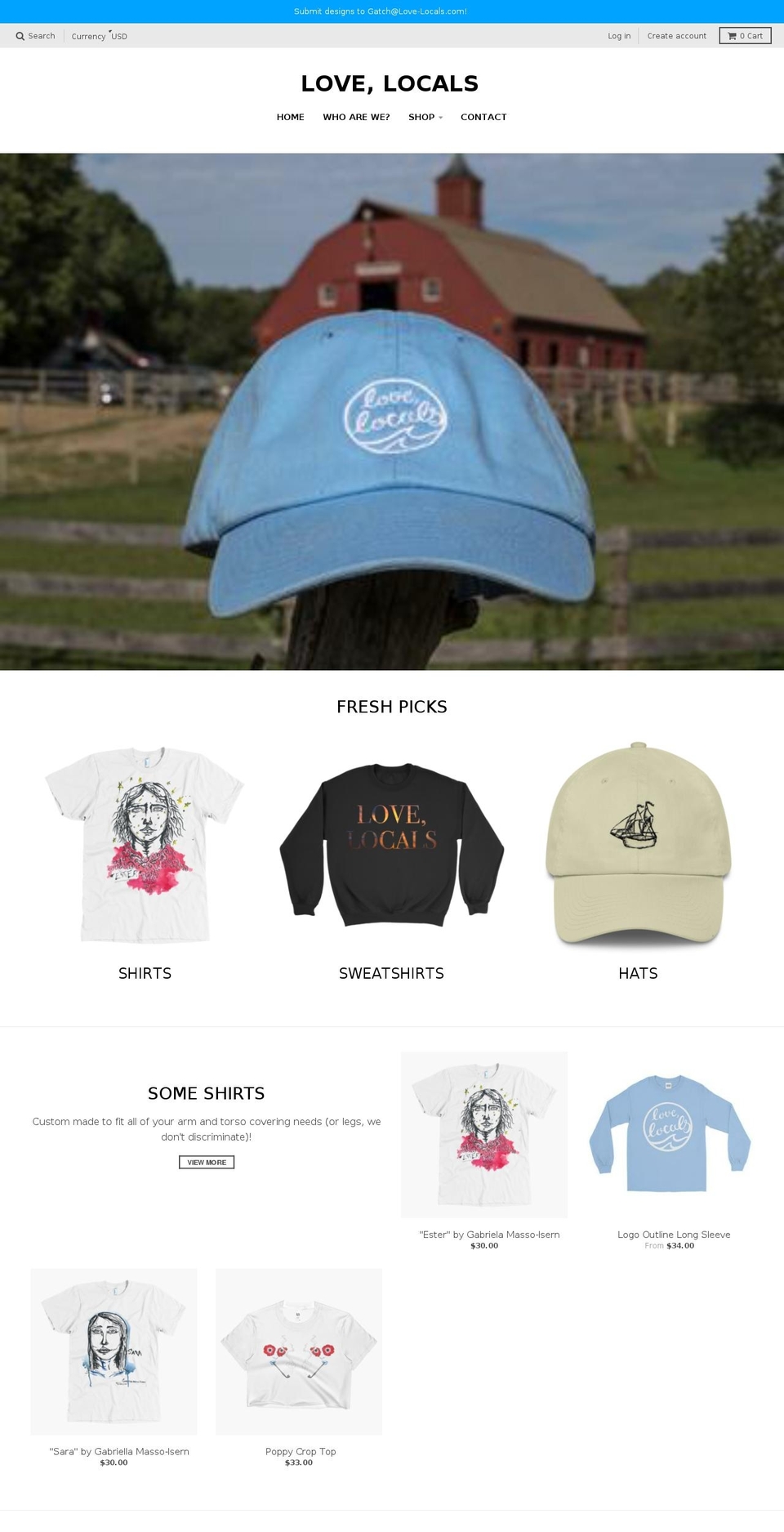 love-locals.com — Shopify storefront screenshot