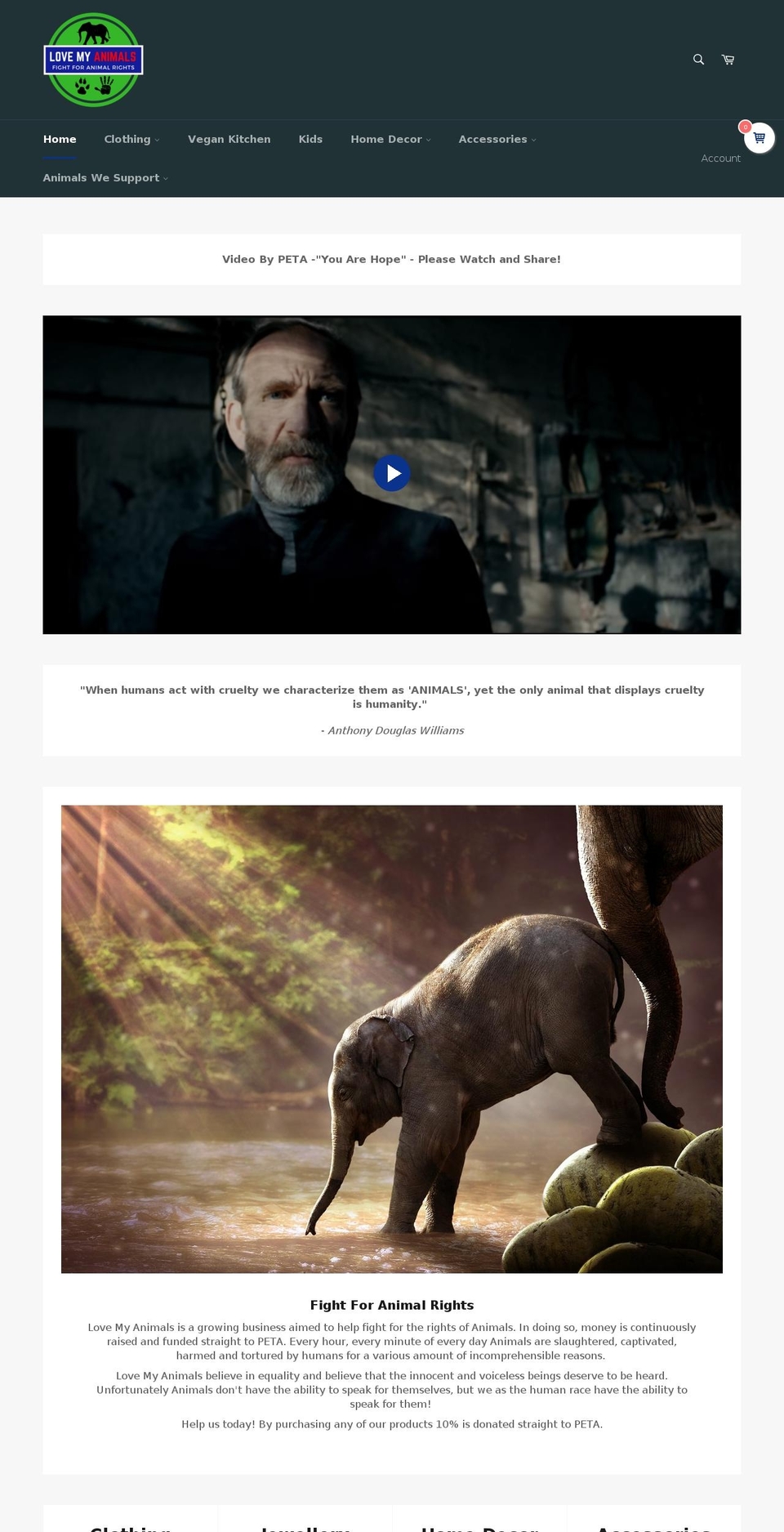 love-my-animals.com — Shopify storefront screenshot