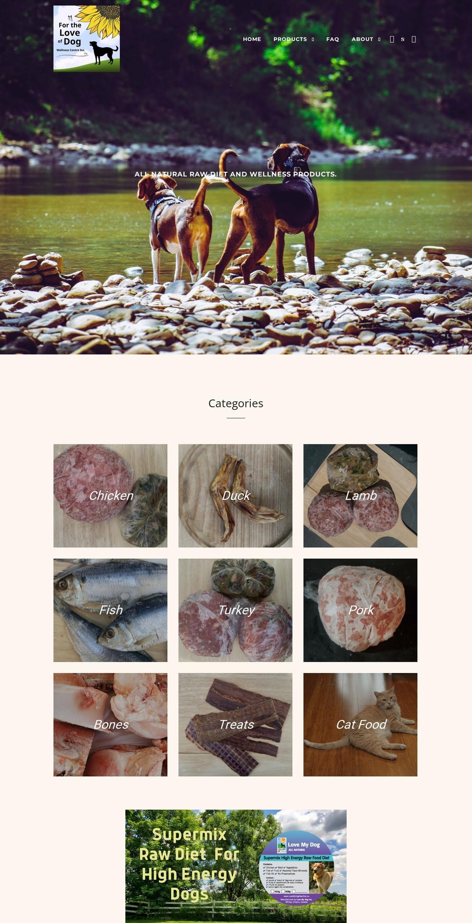 love-my-dog-raw-diet.myshopify.com shopify website screenshot