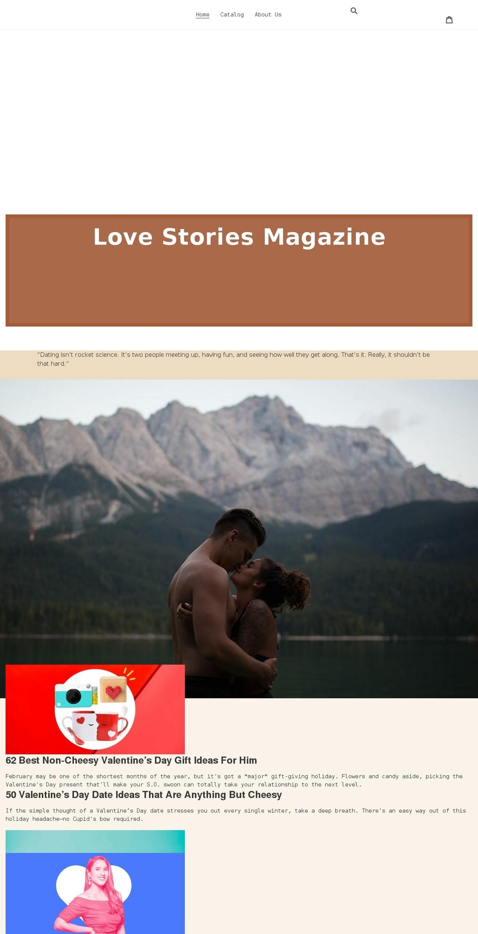 love-stories-tips.com shopify website screenshot