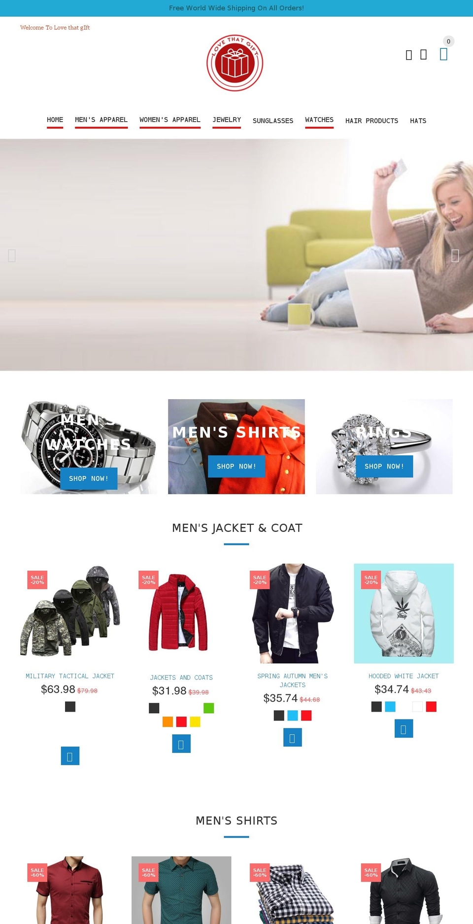 love-that-gift.com — Shopify storefront screenshot