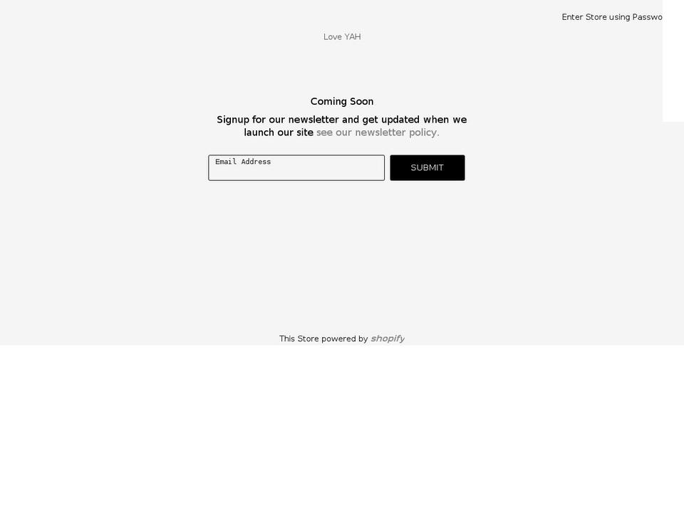 love-yahuah.com shopify website screenshot