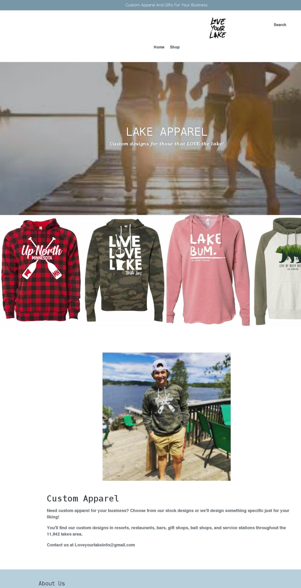 love-your-lake.com shopify website screenshot