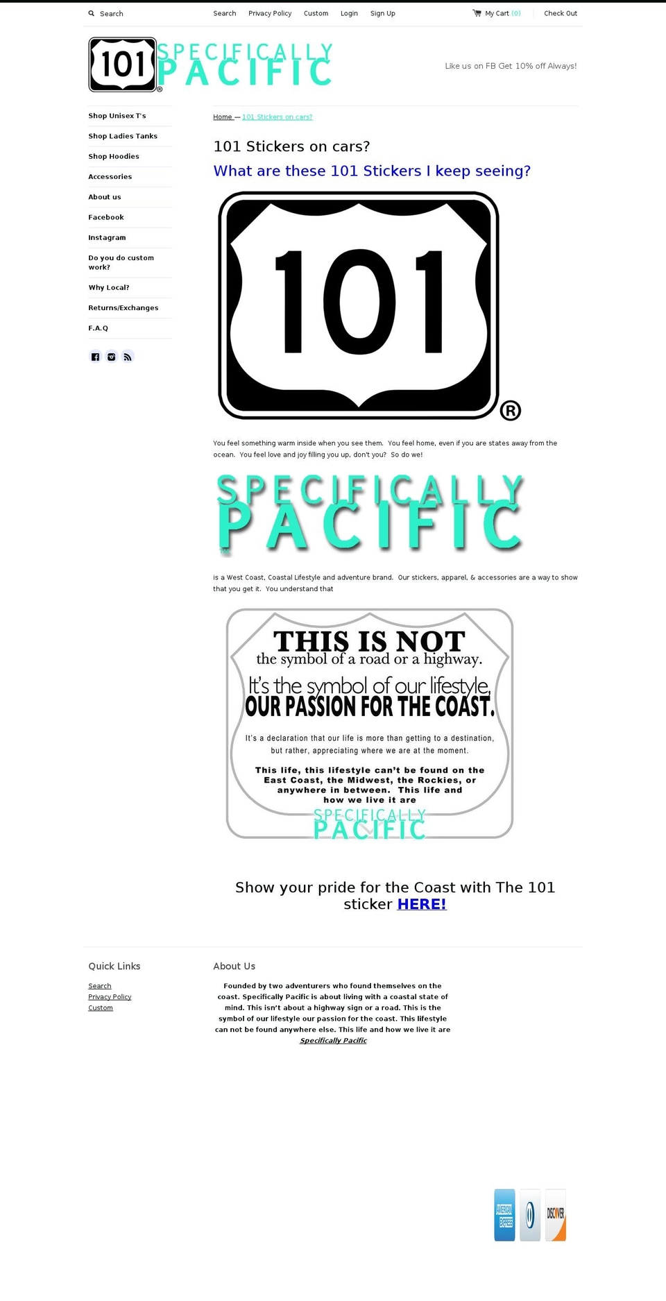 love101sticker.com shopify website screenshot