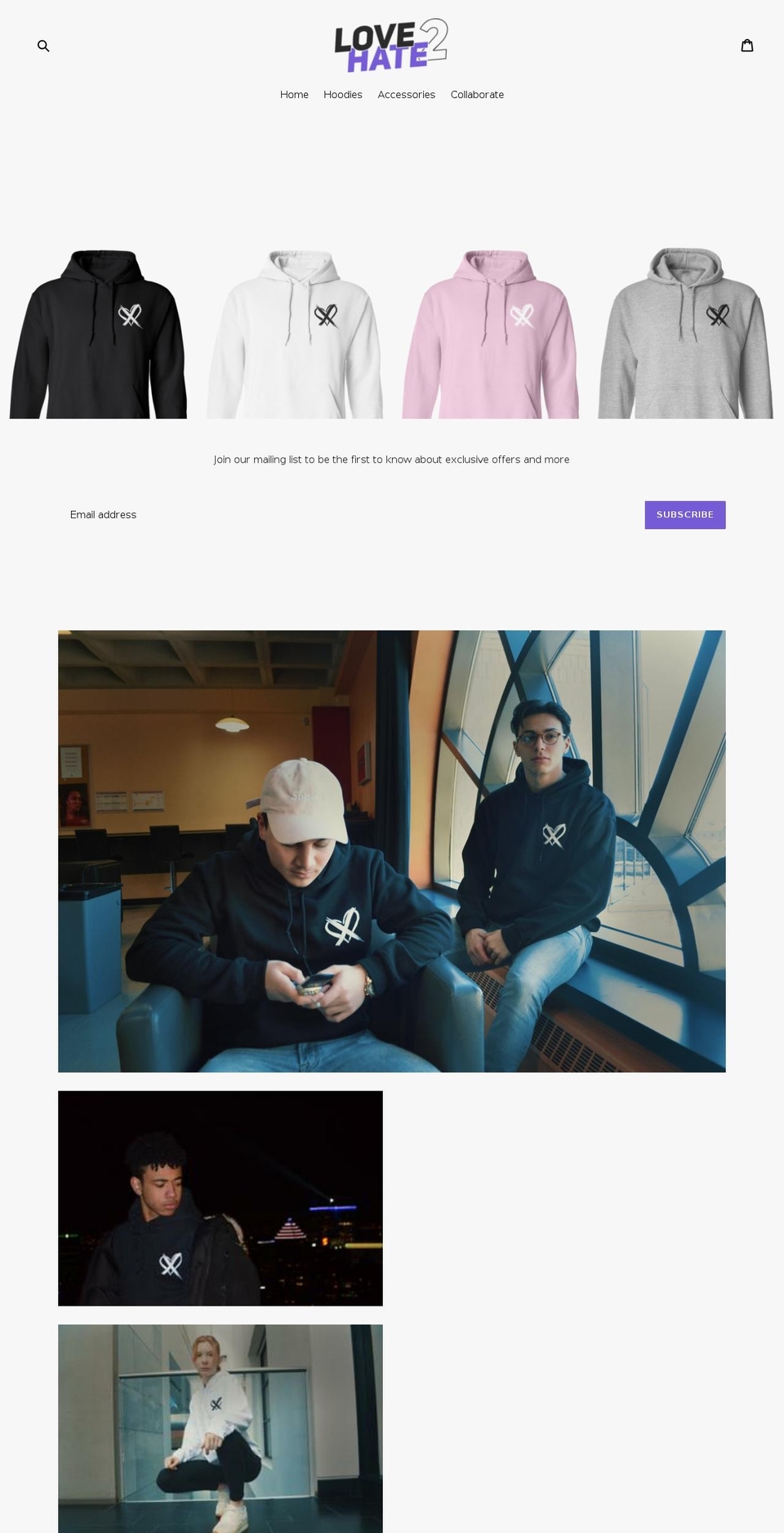 love2hate.ca shopify website screenshot