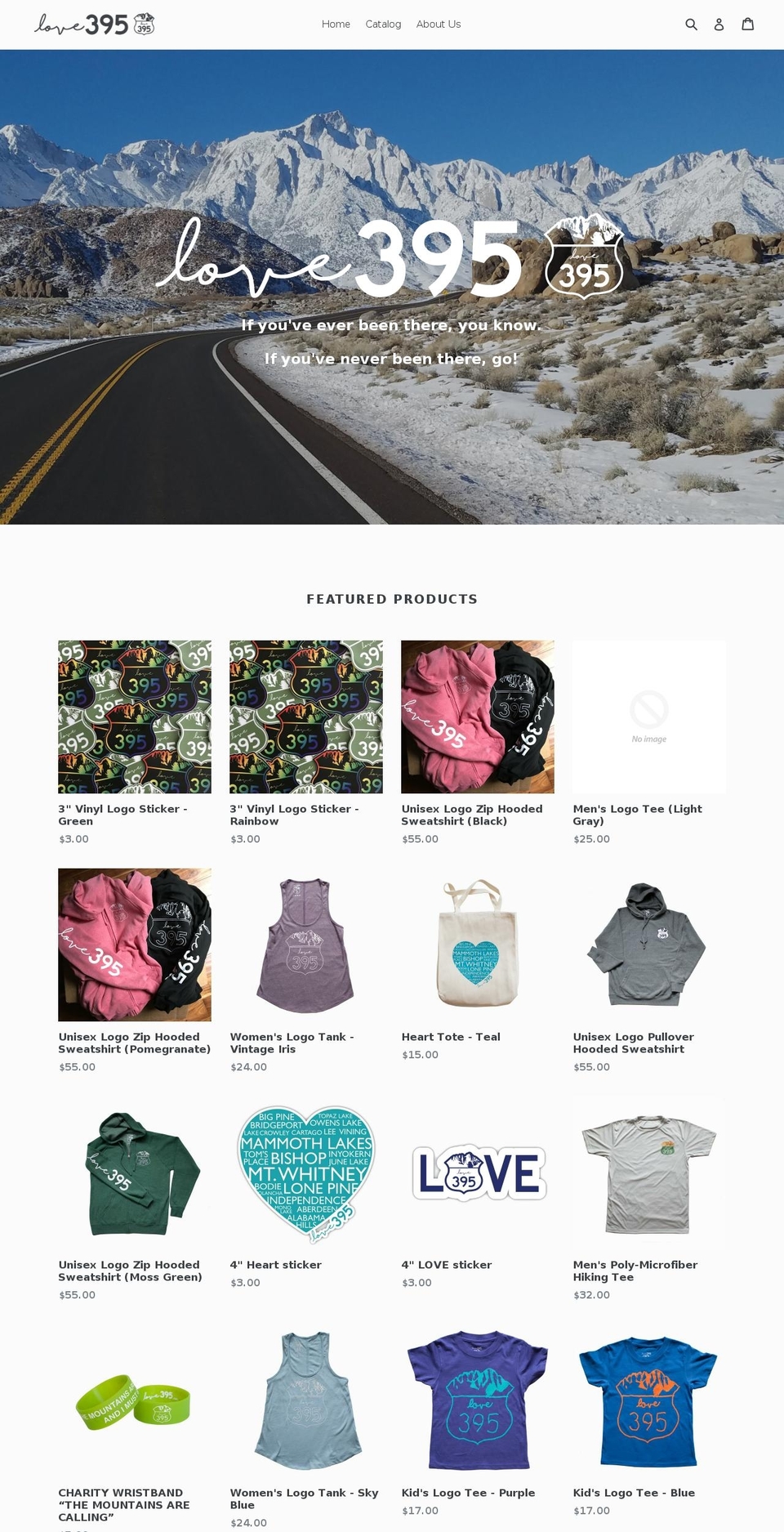 love395.com — Shopify storefront screenshot