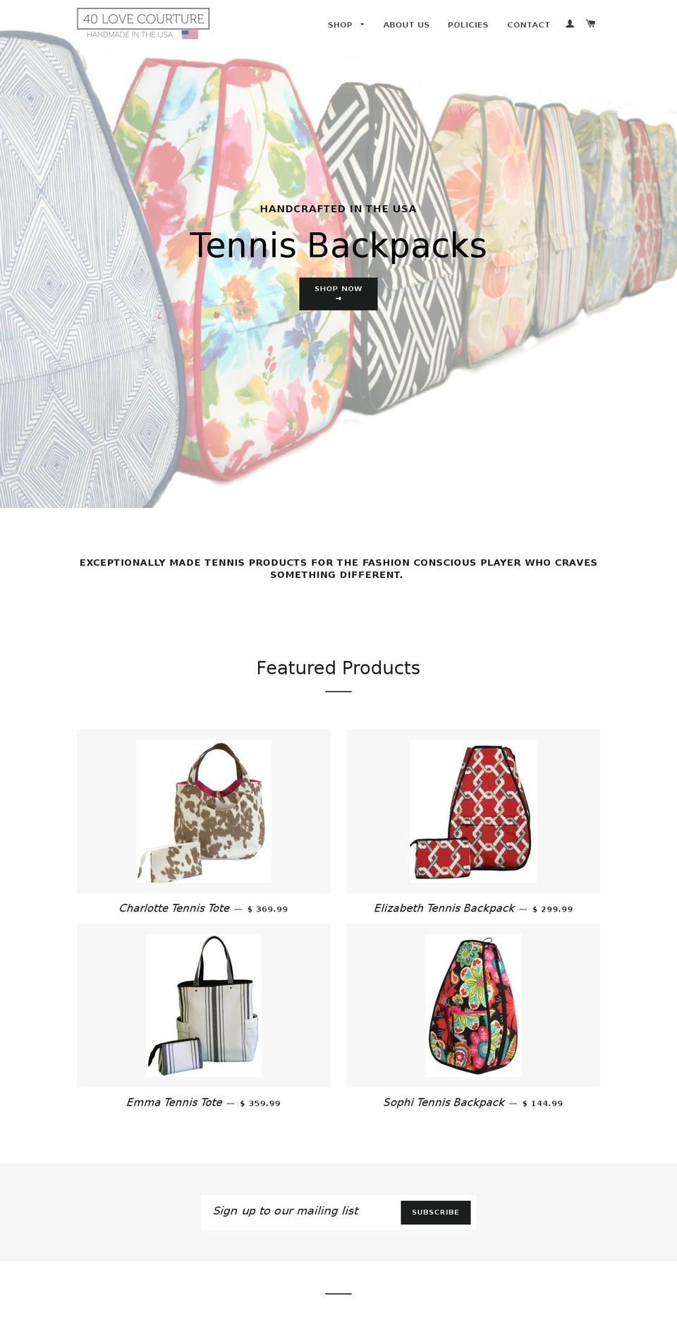 love40courture.com shopify website screenshot