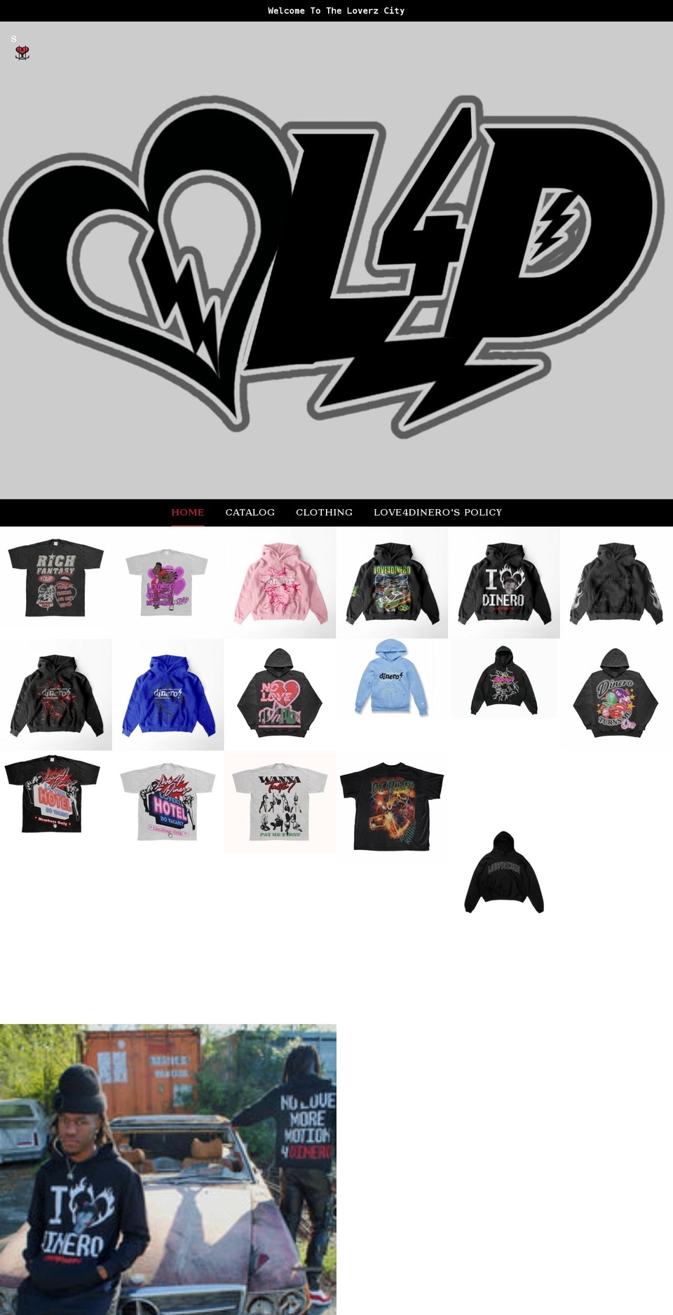 love4dinero.com shopify website screenshot