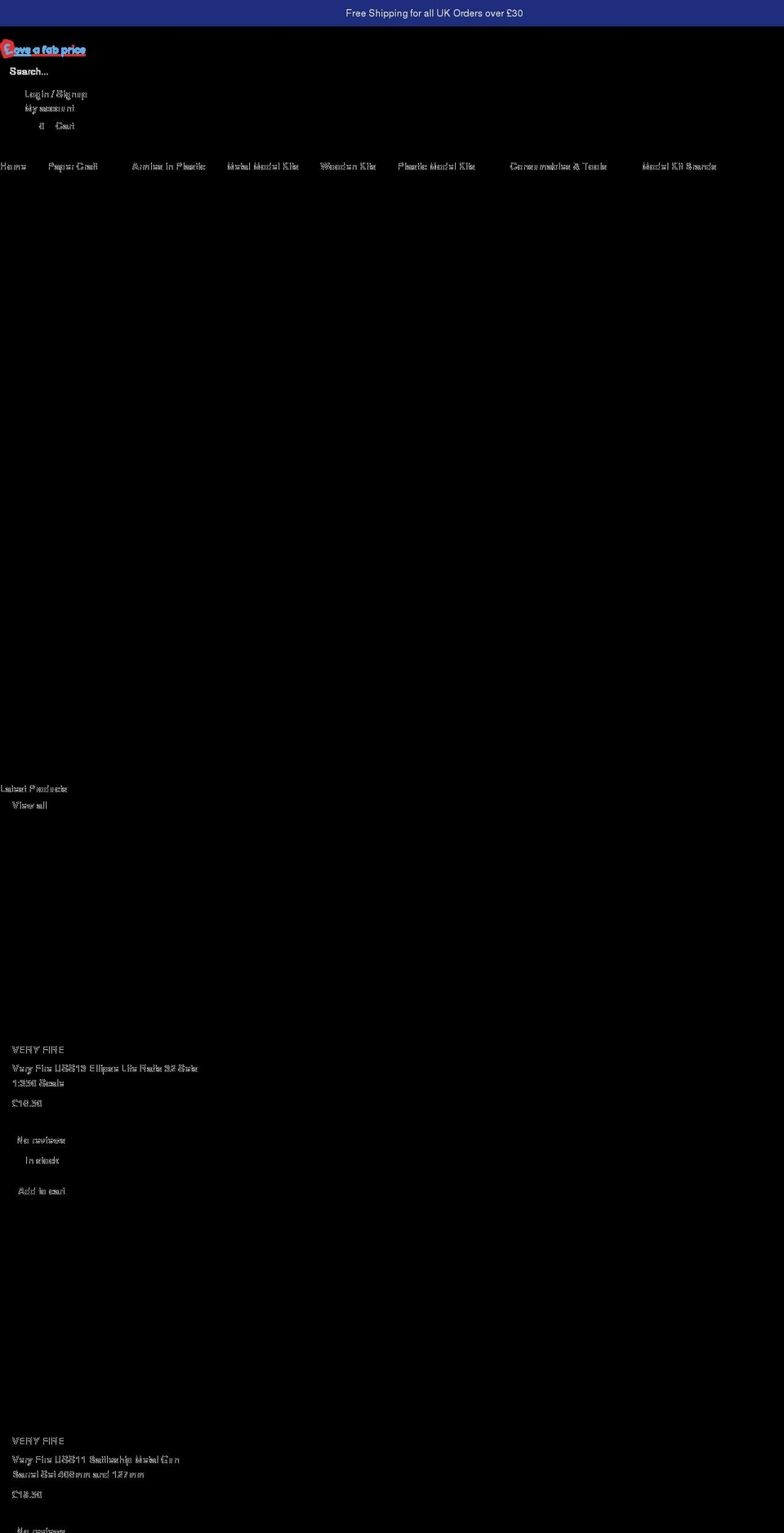 loveafabprice.co.uk shopify website screenshot