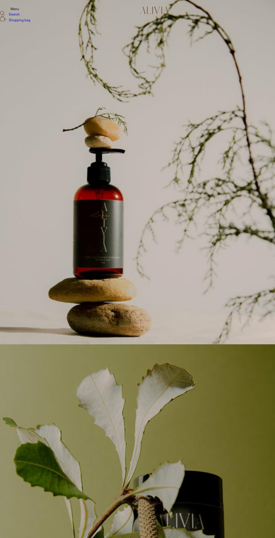 lovealivia.com shopify website screenshot