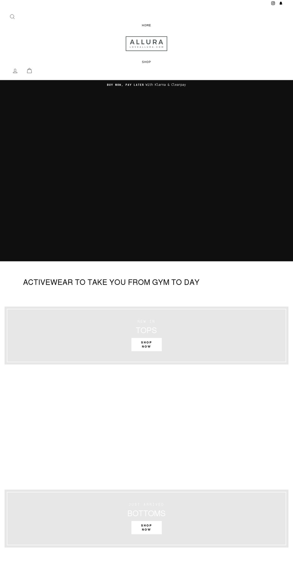 loveallura.com shopify website screenshot