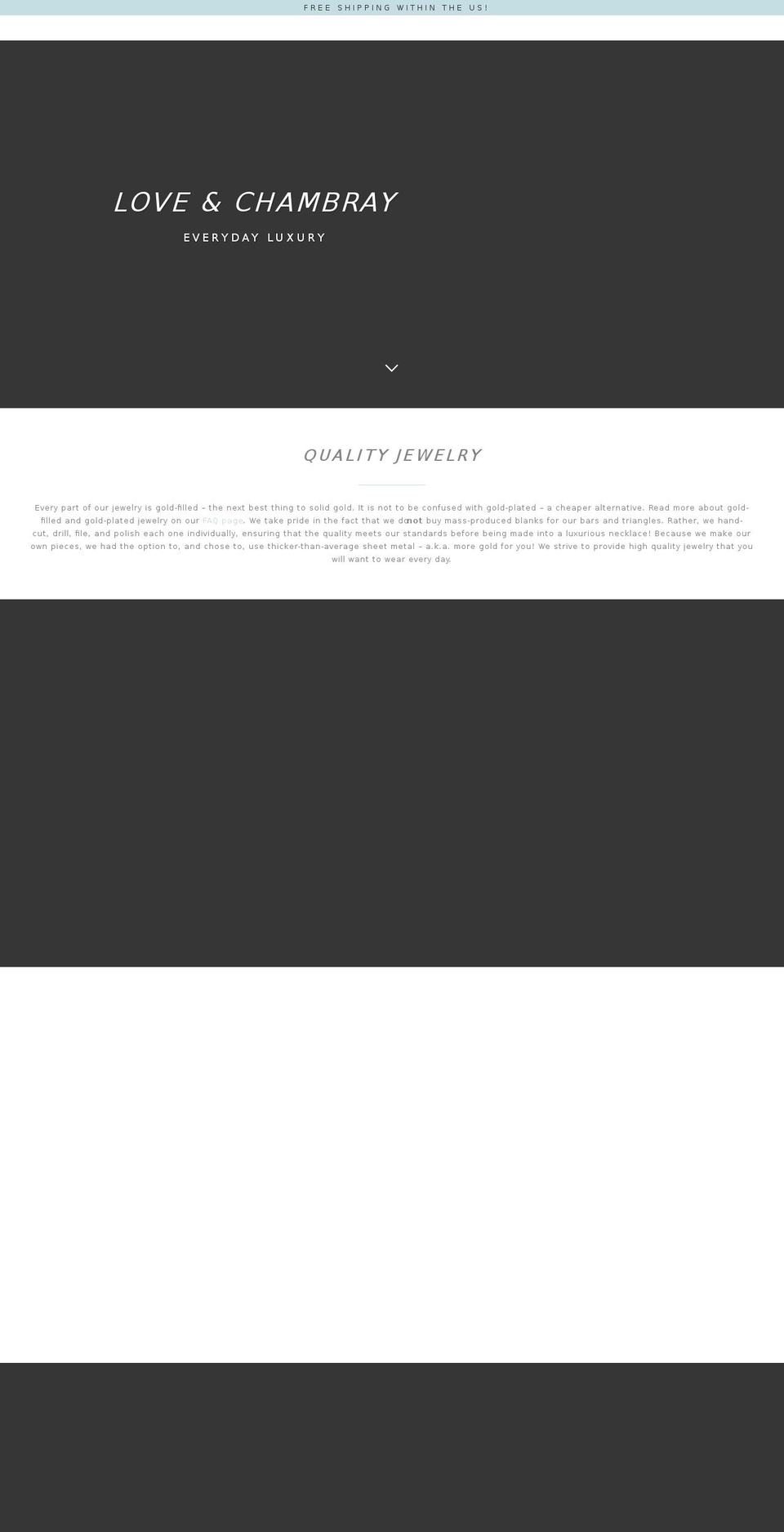 loveandchambray.com — Shopify storefront screenshot