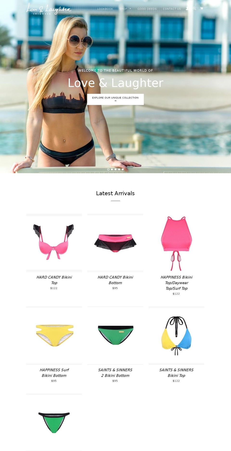 loveandlaughter.co shopify website screenshot