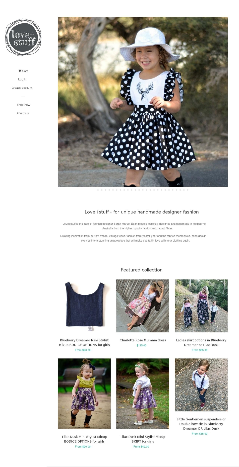 loveandstuff.com.au shopify website screenshot