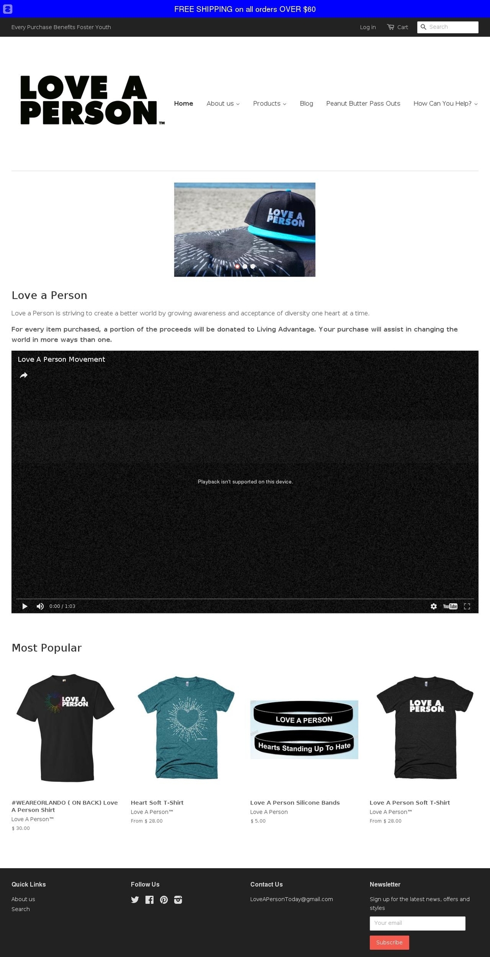 loveaperson.com shopify website screenshot