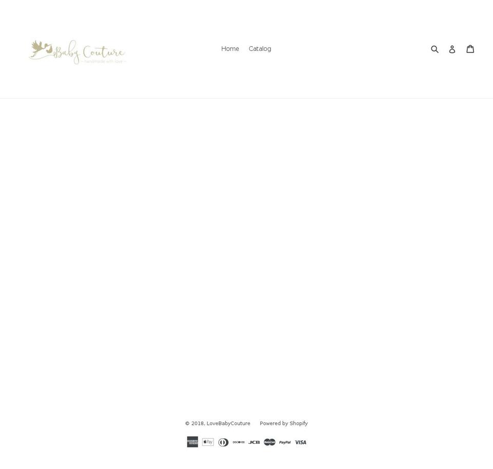 lovebabycouture.com — Shopify storefront screenshot