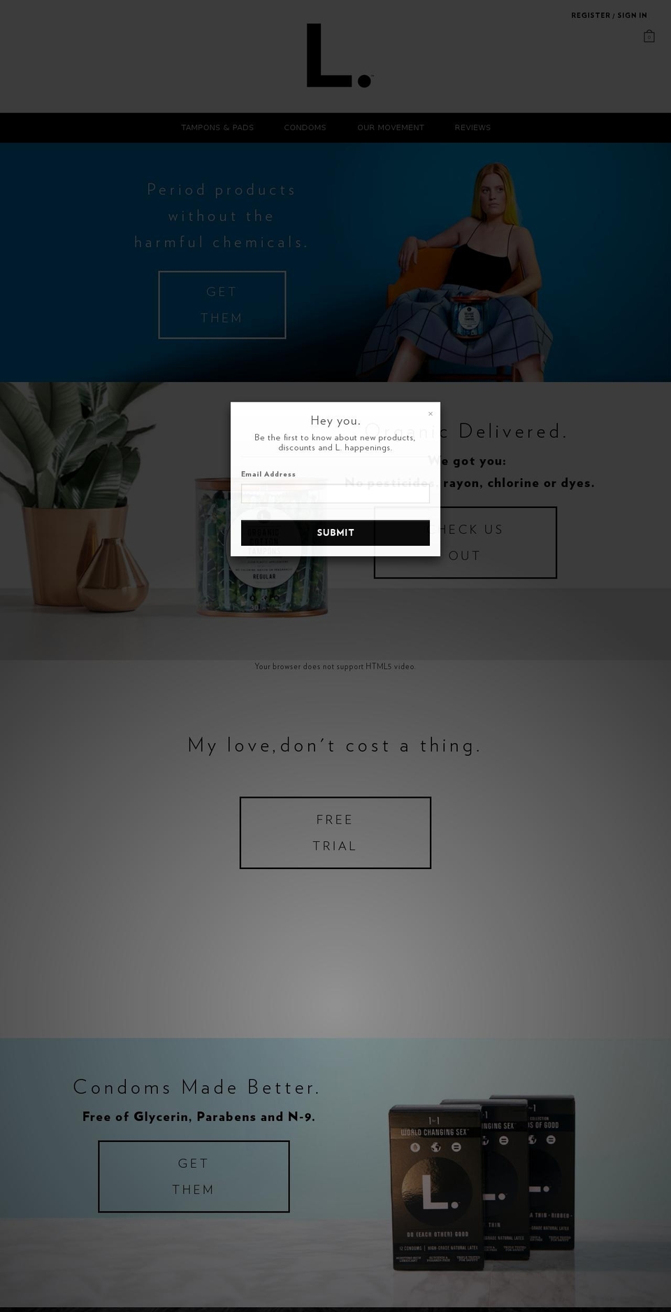 Free Trial Redesign | Aaron | BOGO Shopify theme site example lovebeginswithl.com