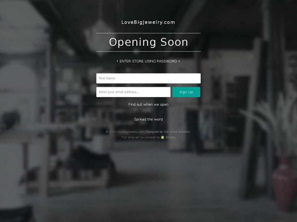 Turbo [Out of the Sandbox] Shopify theme site example lovebigjewelry.com