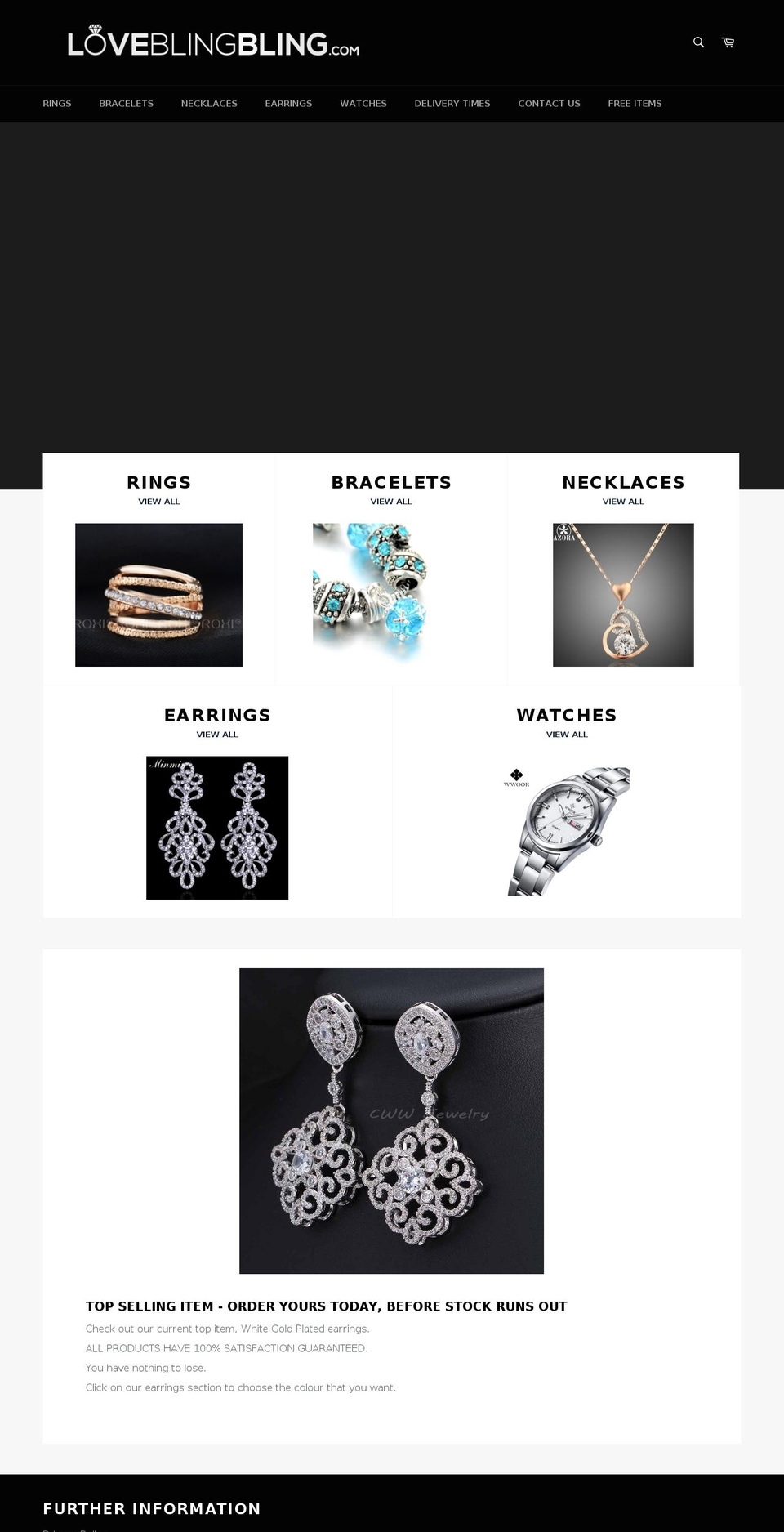 loveblingbling.com — Shopify storefront screenshot