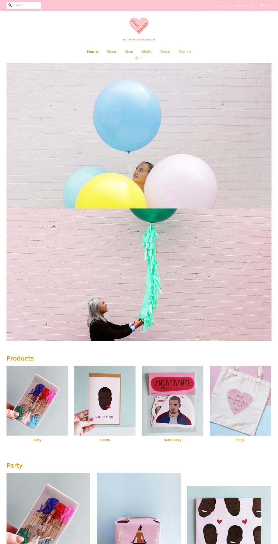 loveboard.com.au shopify website screenshot