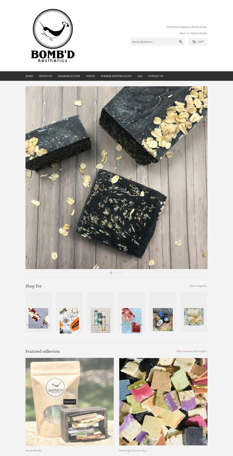 lovebombd.com shopify website screenshot