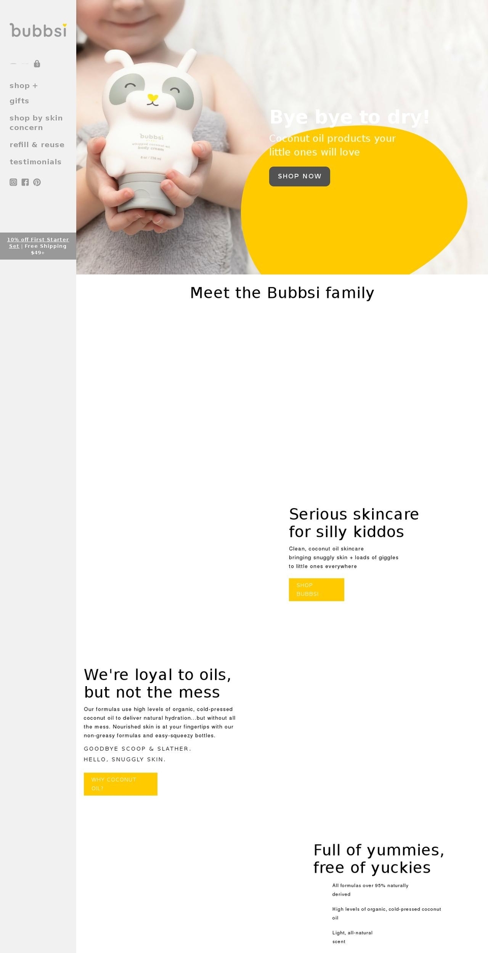 lovebubbsi.com shopify website screenshot