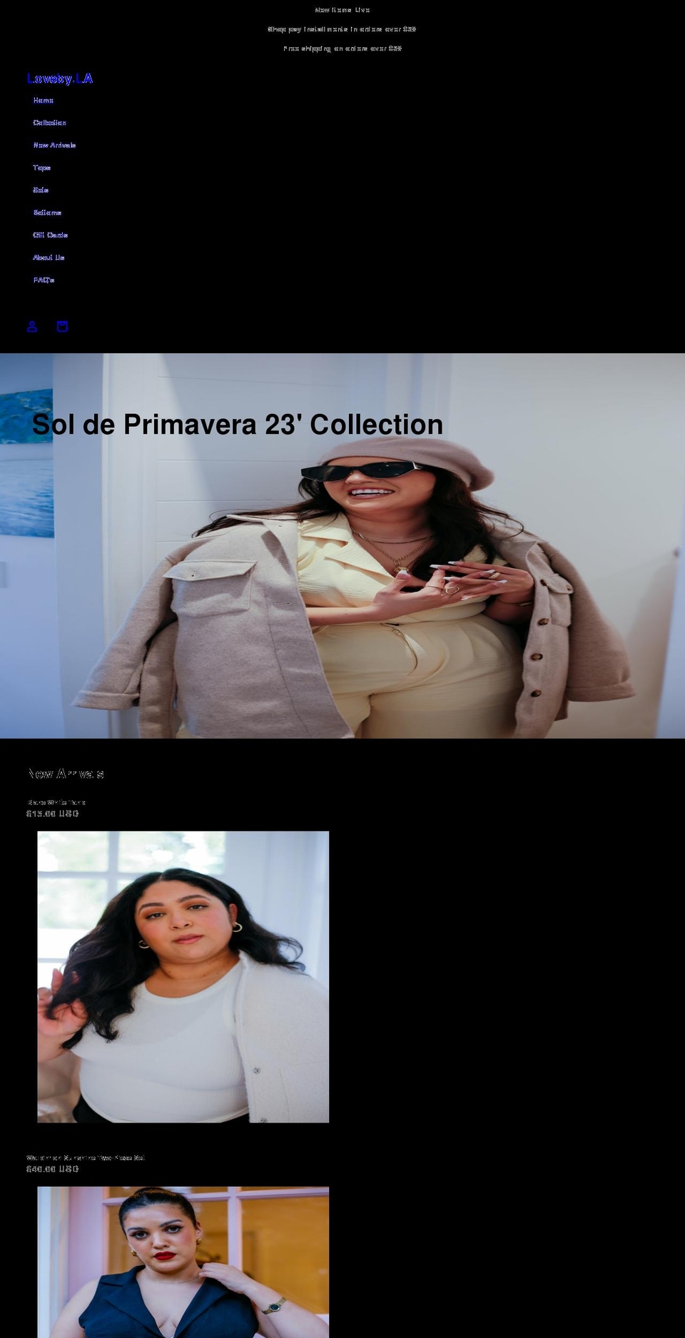 lovebyla.com shopify website screenshot