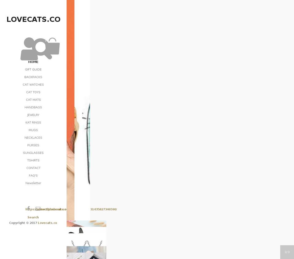 lovecats.co shopify website screenshot