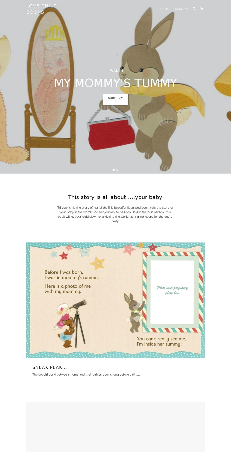 lovechildbooks.com — Shopify storefront screenshot